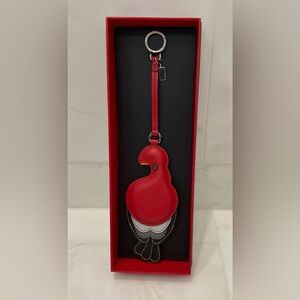 NEW Tumi CHARLIE THE BIRD Leather Bag Charm Luggage Tag - LIMITED EDITION